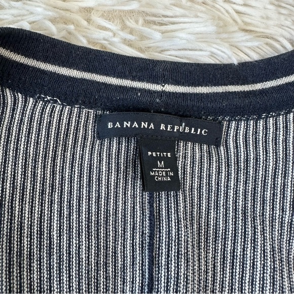 Banana Republic Cotton Modal Wool Blend Cardigan Size Petite Medium - Picture 4 of 8